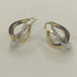 Orecchini oro 18 kt Donna doppio cerchio 2 colori 4,20 gr | Gioiellitosti.it